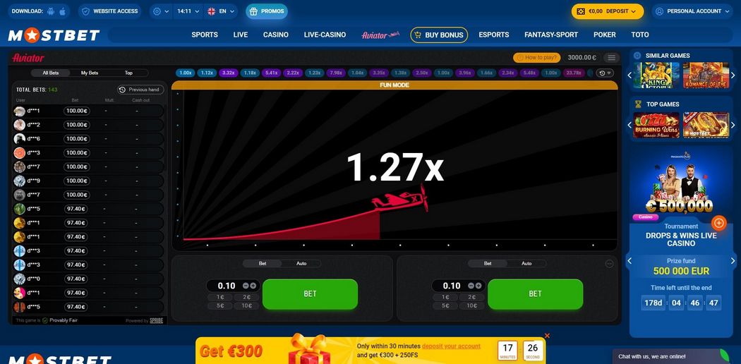 Úvod Podnikové hry s online hazardními hrami Mostbet